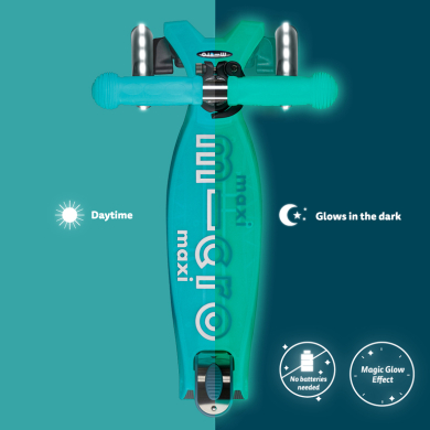Maxi Micro Deluxe Glow LED Jelly Green