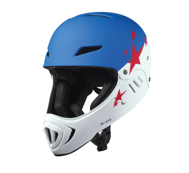 Micro Racing Helmet white/blue